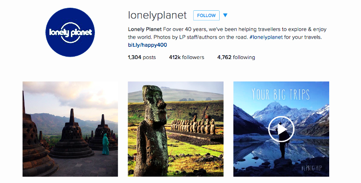 @lonelyplanet — 1 million followers